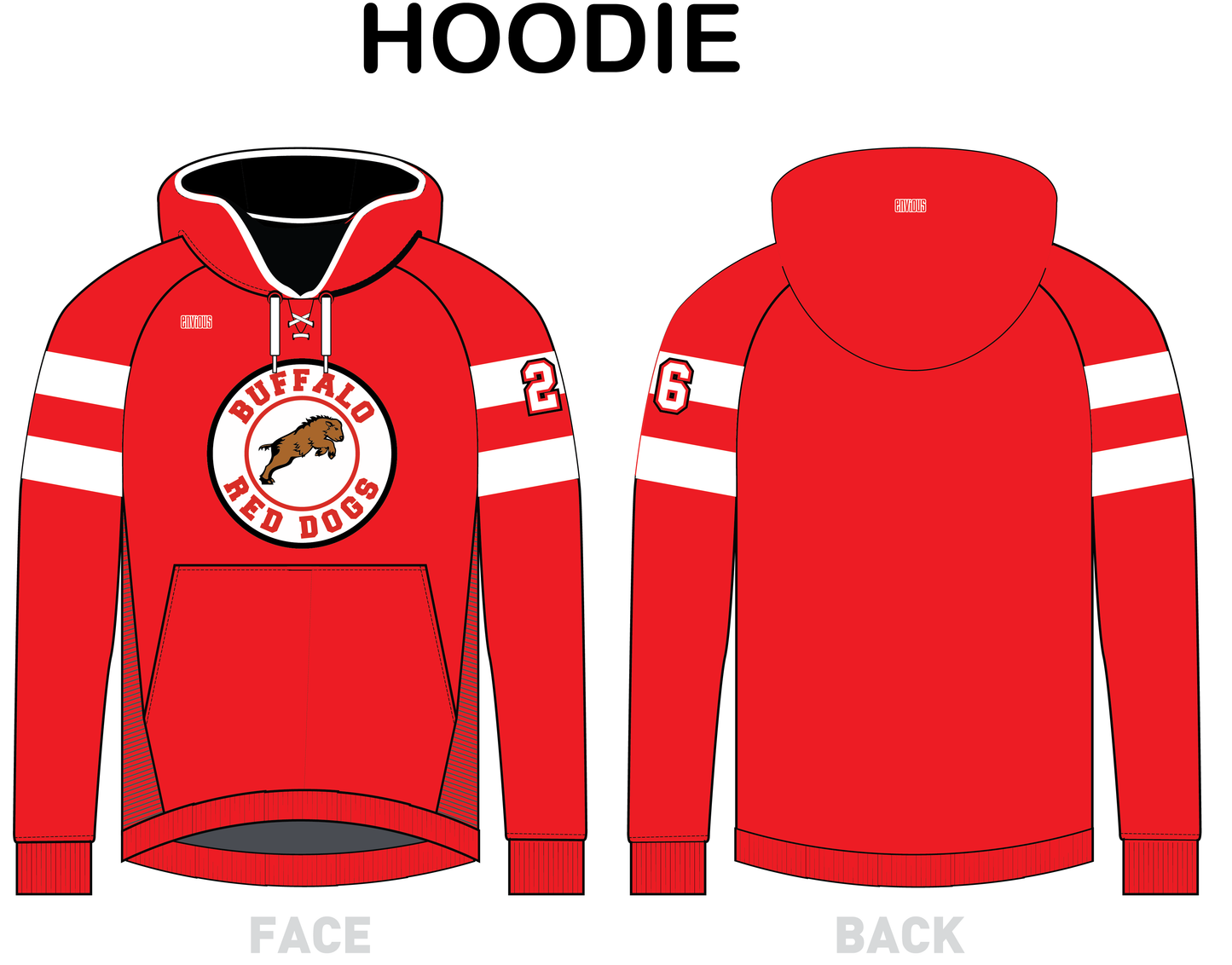 Team Hoodie (lace-neck)