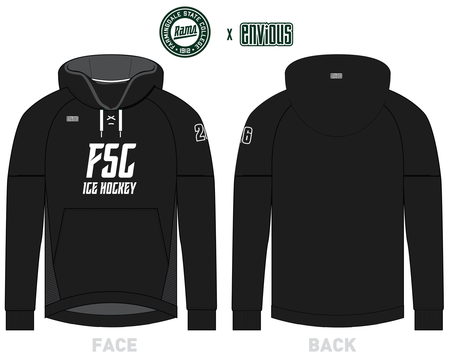 Team Hoodie (lace-neck) FSC EMBROIDERY