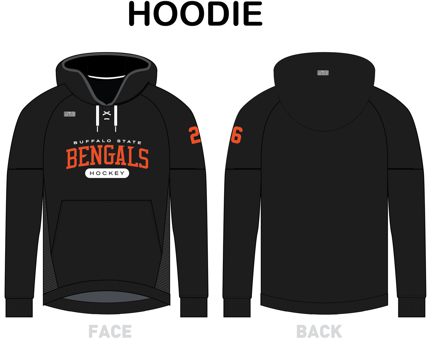 Team Hoodie (lace-neck)