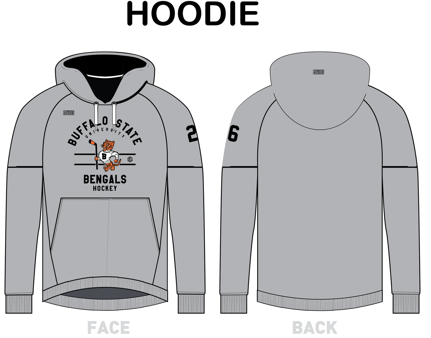 Team Hoodie Sublimation