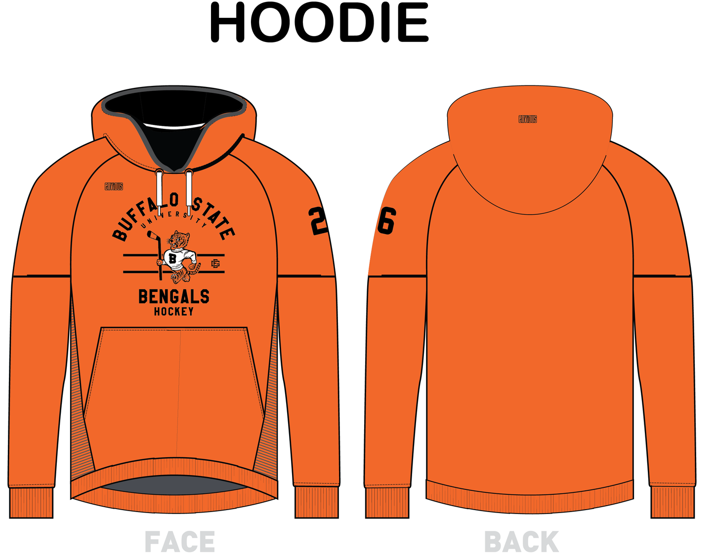 Team Hoodie Sublimation