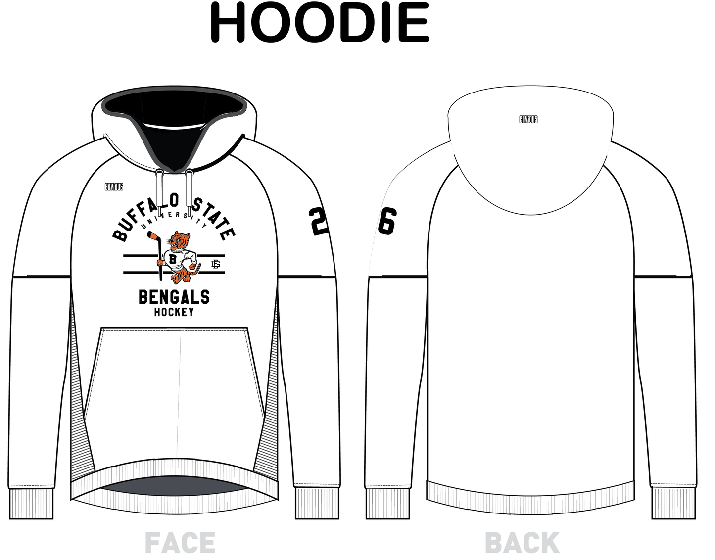 Team Hoodie Sublimation