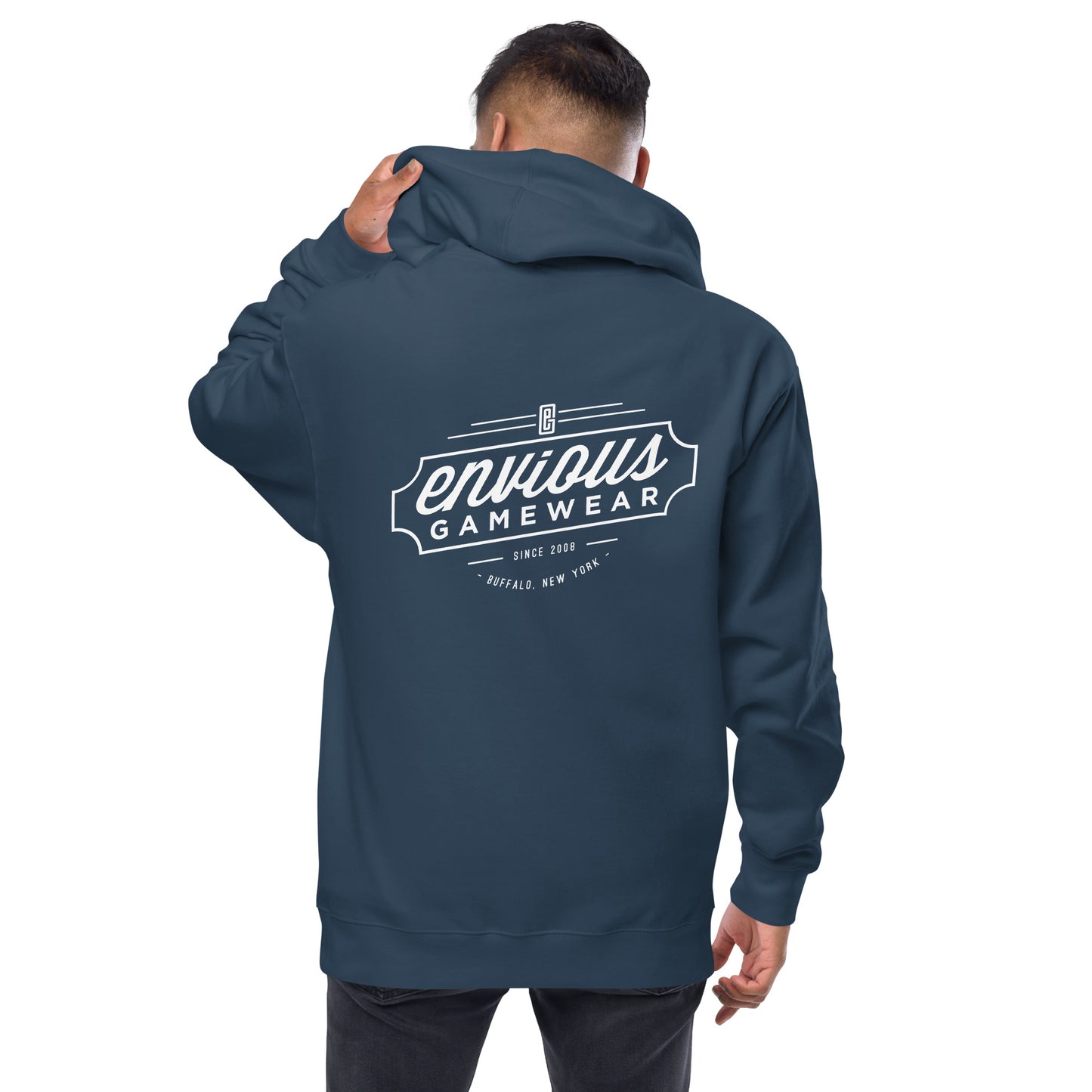 Unisex fleece zip up hoodie